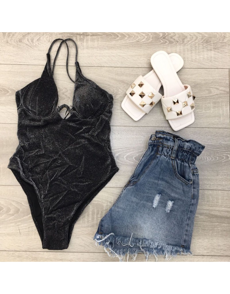 COSTUME INTERO GLITTER NERO