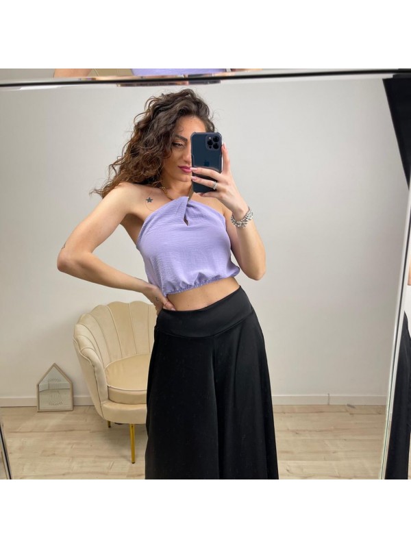 TOP CON COLLANA LILLA TOP CON COLLANA LILLA