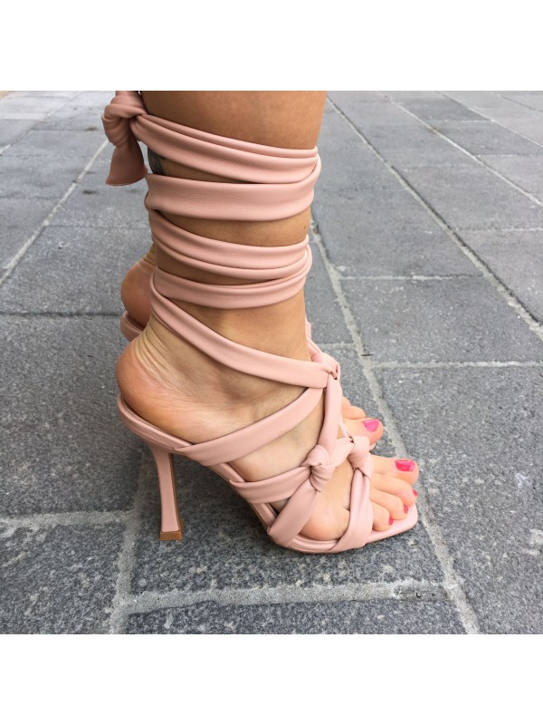 SANDALI CON NODI ROSA SANDALI CON NODI ROSA