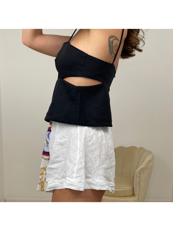 TOP CUT-OUT NERO TOP CUT-OUT NERO