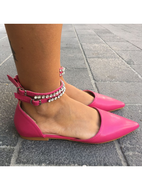 BALLERINA CON CINTURINO FUCSIA BALLERINA CON CINTURINO FUCSIA