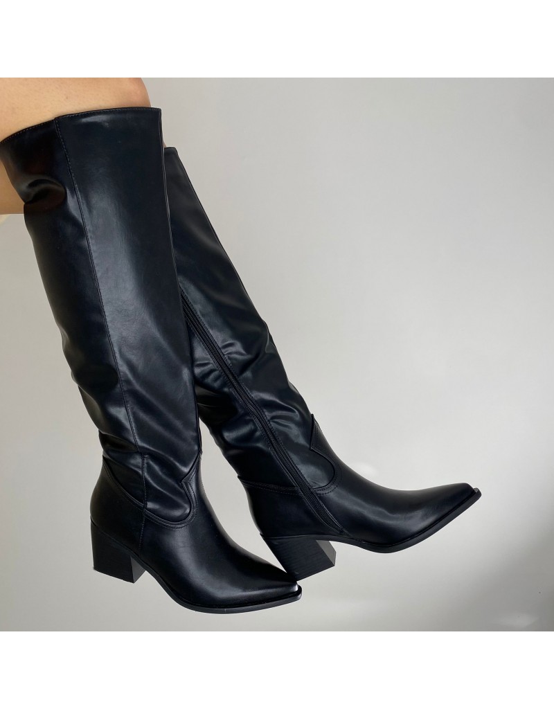 stivale alto nero