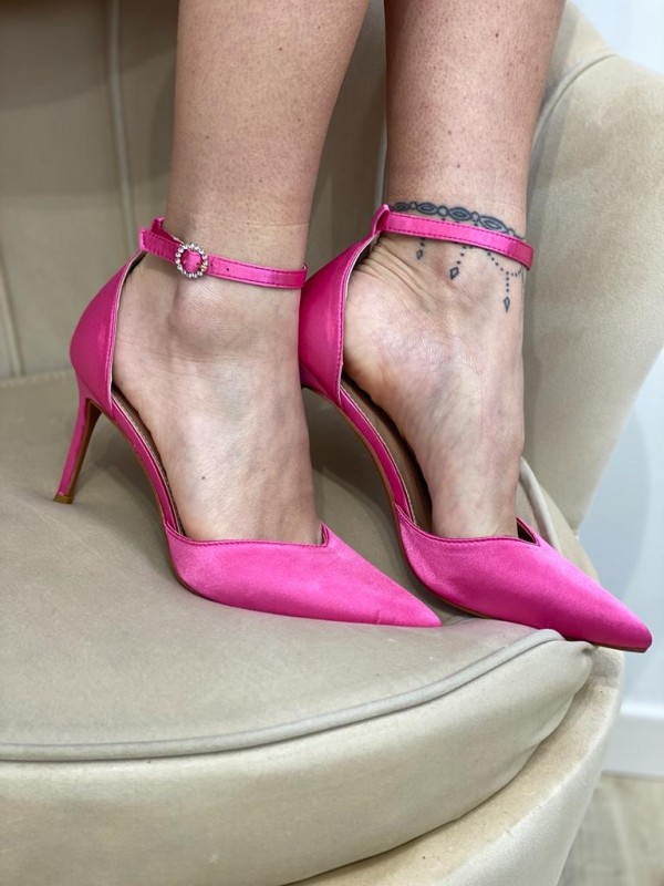 DECOLLETè EFFETTO RASO FUCSIA DECOLLETè EFFETTO RASO FUCSIA