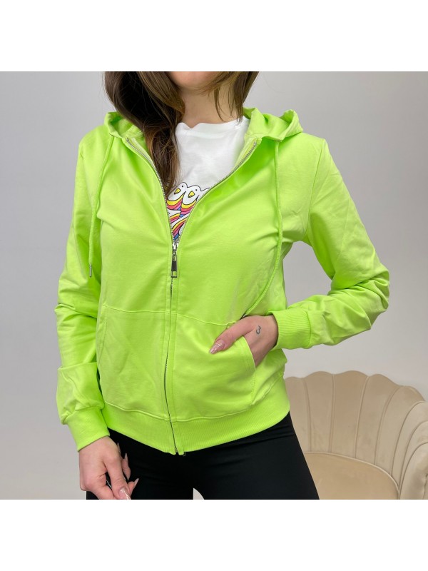 FELPA BASIC VERDE CHIARO FELPA BASIC VERDE CHIARO