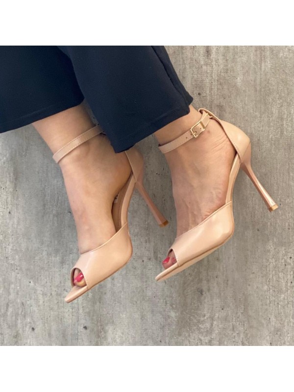 SANDALO TACCO ALTO SOTTILE BEIGE SANDALO TACCO ALTO SOTTILE BEIGE