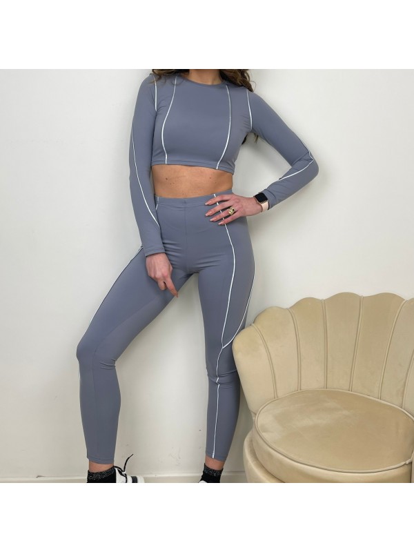 CO ORD SET SPORT TOP QUALITY GRIGIO CO ORD SET SPORT TOP QUALITY GRIGIO