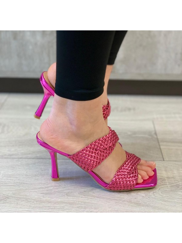 SANDALO INTRECCIATO FUCSIA SANDALO INTRECCIATO FUCSIA