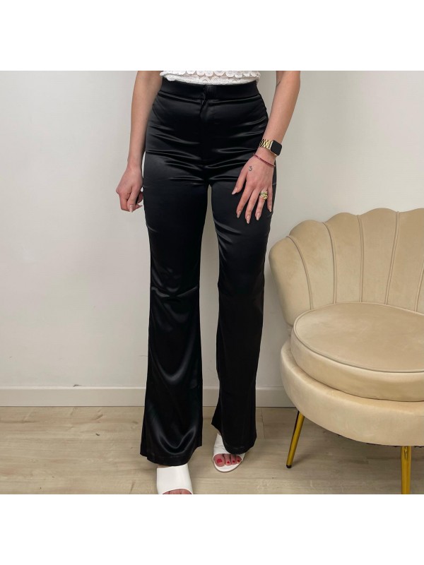 PANTALONE SATIN NERO PANTALONE SATIN NERO