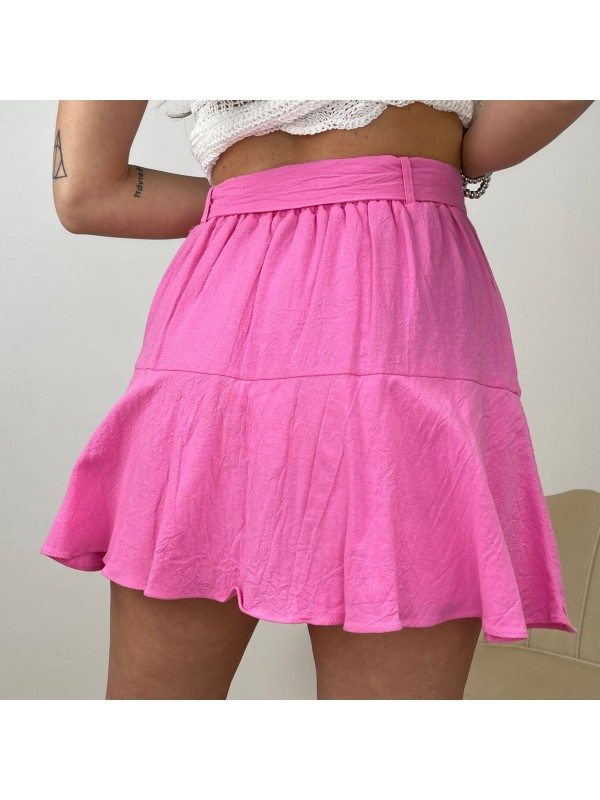 SHORT GONNA FIOCCO FUCSIA