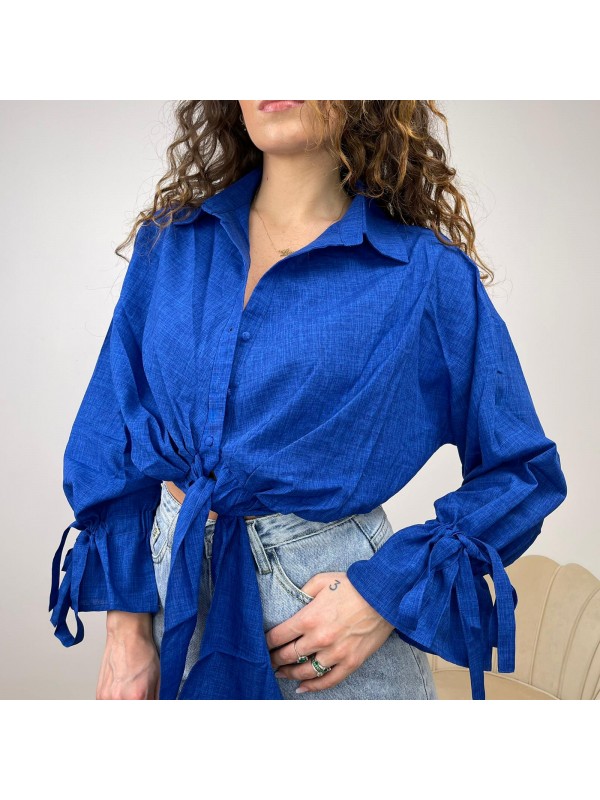 CAMICIA CROP LACCETTI CAMICIA CROP LACCETTI