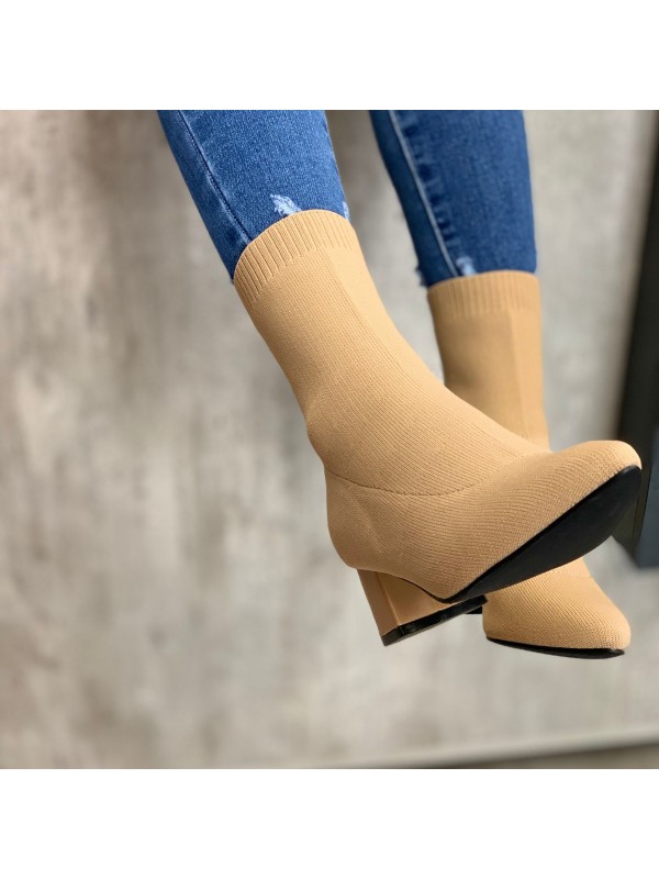SOCK BOOTS BEIGE SOCK BOOTS BEIGE