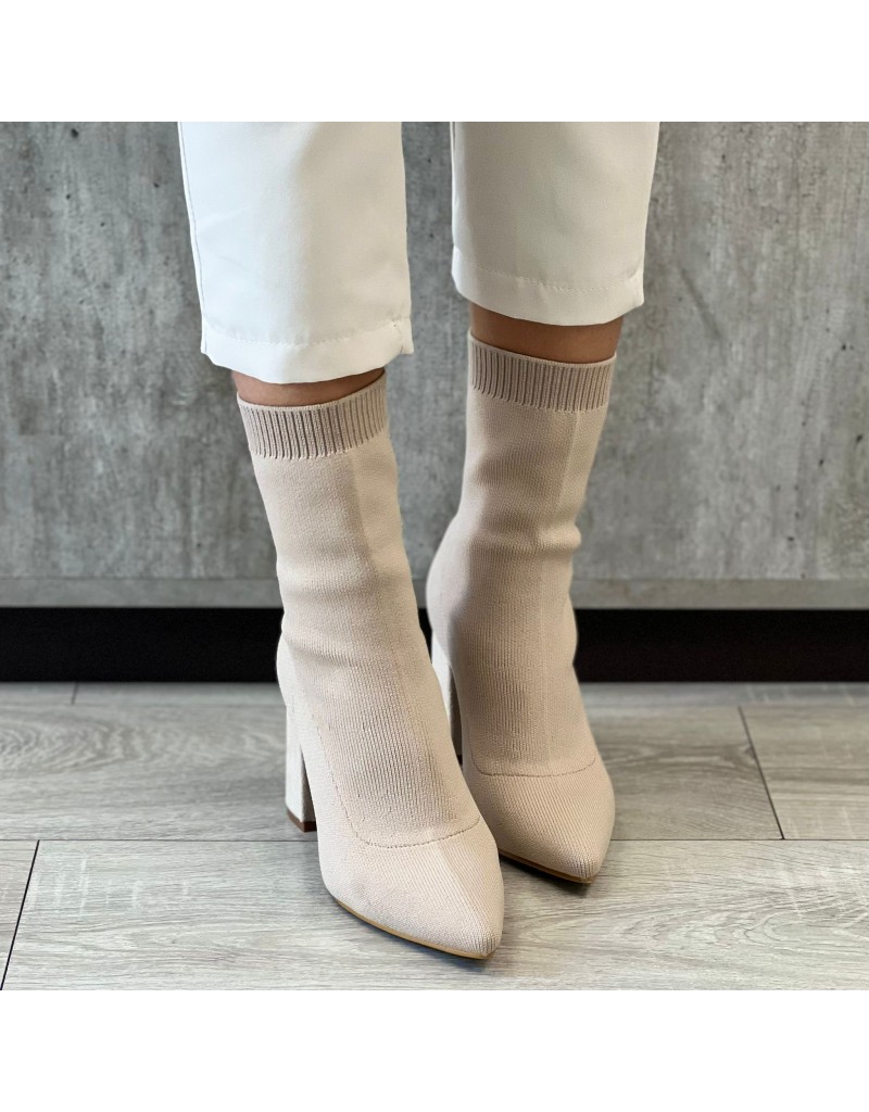 SOCKS BOOTS BEIGE
