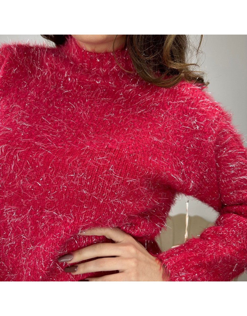 Pullover fucsia sales