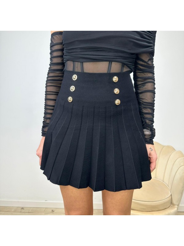 MINIGONNA PLISSE' CON  BOTTONI MINIGONNA PLISSE' CON  BOTTONI
