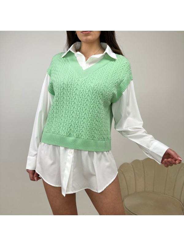 GILET E CAMICIA VERDE GILET E CAMICIA VERDE