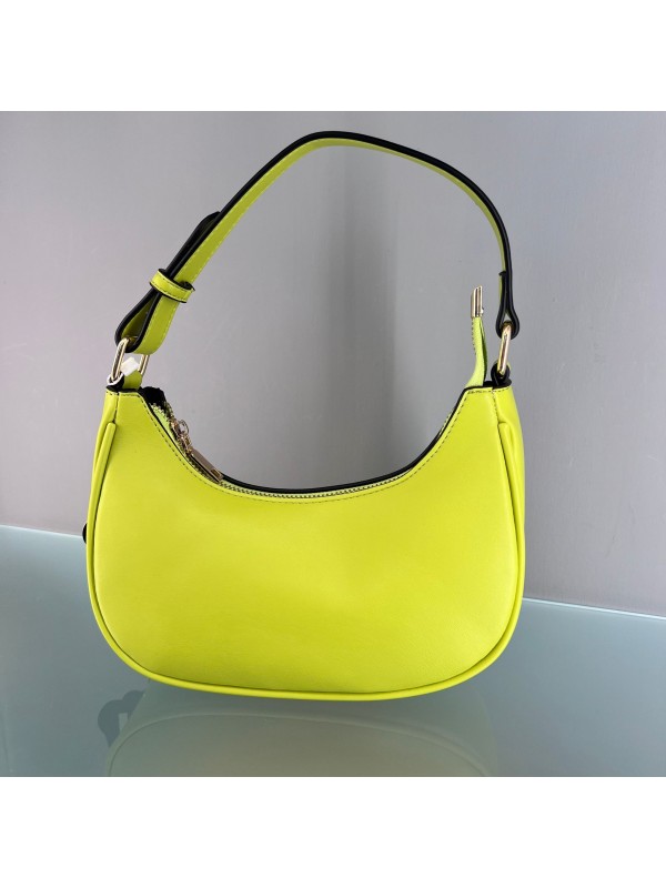 BORSA MEZZALUNA VERDE LIME BORSA MEZZALUNA VERDE LIME