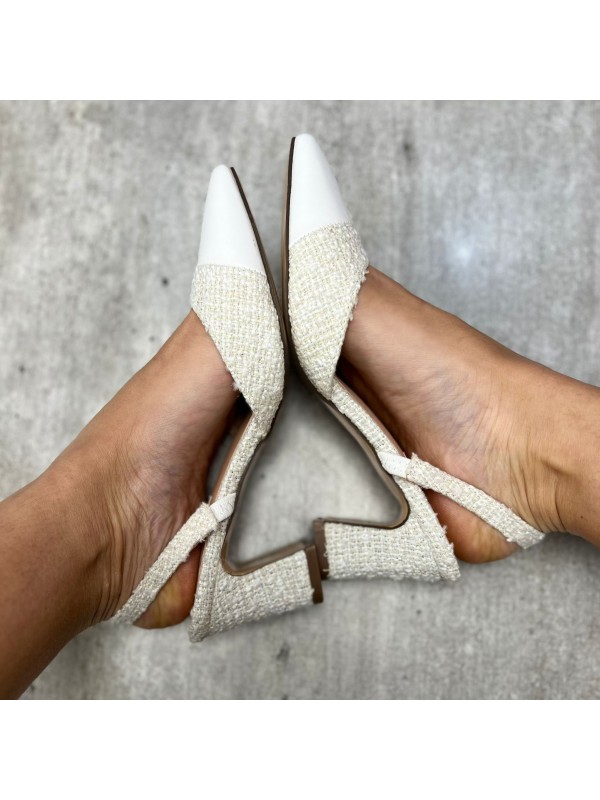 DÉCOLLETÉ TWEED BIANCO DÉCOLLETÉ TWEED BIANCO