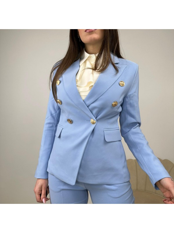 BLAZER DOPPIOPETTO AZZURRO BLAZER DOPPIOPETTO AZZURRO