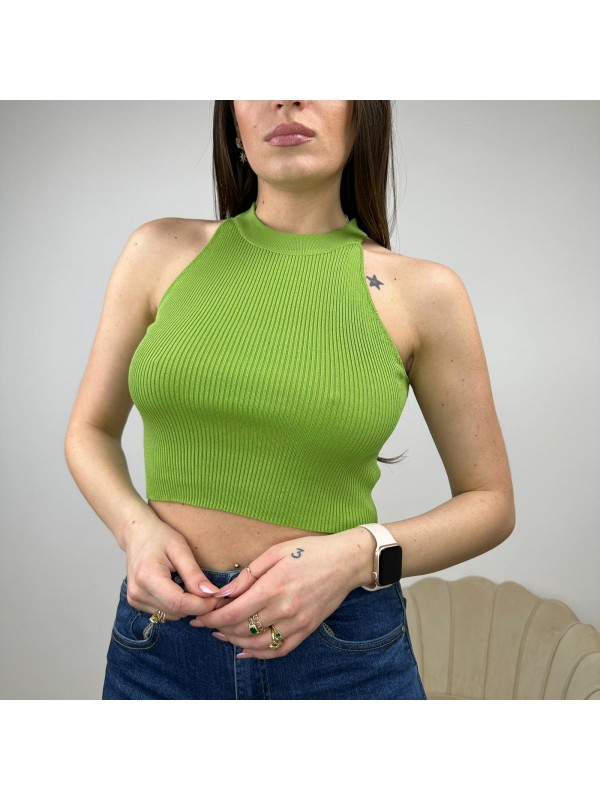 CROP TOP HALTER VERDE CROP TOP HALTER VERDE