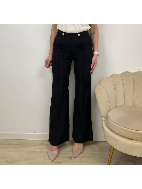 PANTALONI A ZAMPA NERI PANTALONI A ZAMPA NERI