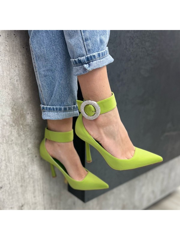 DÉCOLLETÉ CON CAVIGLIERA VERDE DÉCOLLETÉ CON CAVIGLIERA VERDE