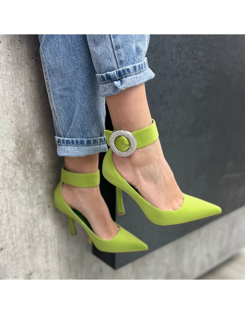 DECOLLETE CON CAVIGLIERA VERDE