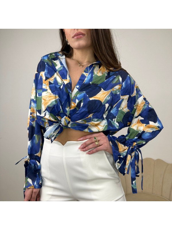 CAMICIA ASTRATTA BLU CAMICIA ASTRATTA BLU
