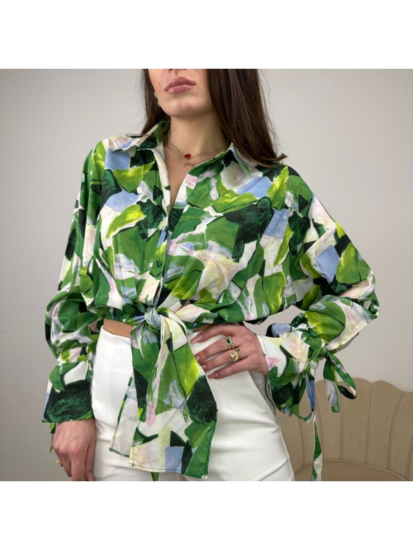 CAMICIA ASTRATTA VERDE CAMICIA ASTRATTA VERDE