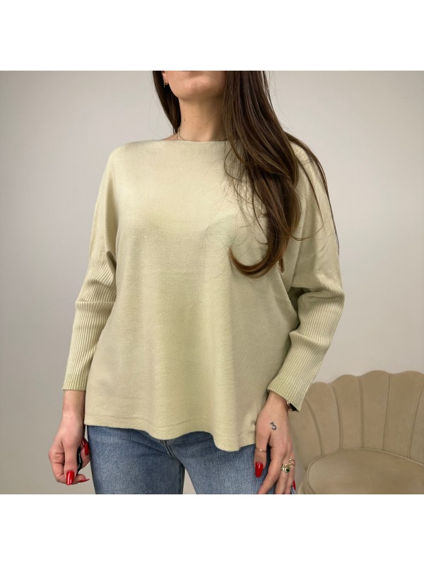 PULLOVER POLSINI LAMINATI BEIGE PULLOVER POLSINI LAMINATI BEIGE