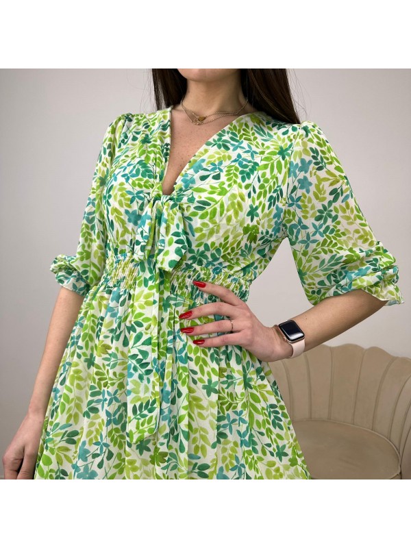 DRESS CON FIOCCO VERDE DRESS CON FIOCCO VERDE