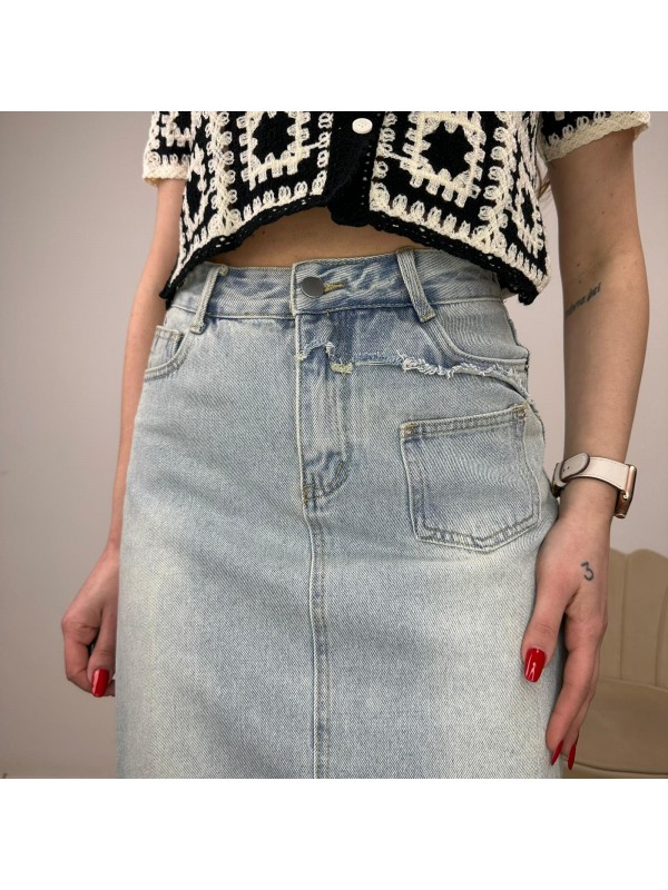 LONG SKIRT IN DENIM LONG SKIRT IN DENIM