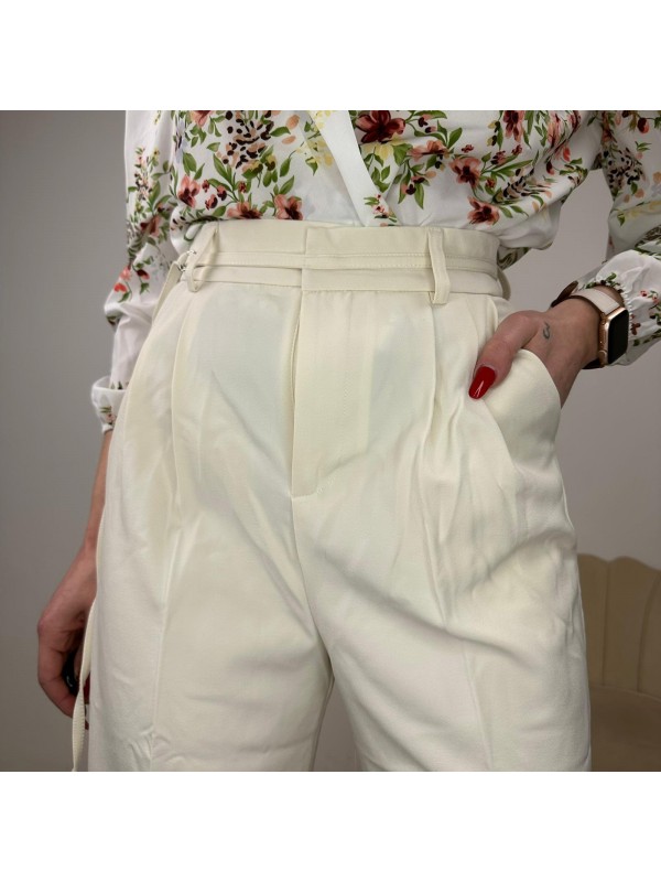 PANTALONI WIDE LEG BEIGE PANTALONI WIDE LEG BEIGE