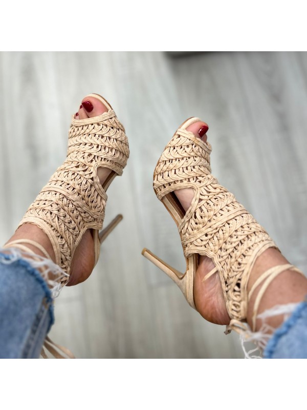 SANDALI UNCINETTO BEIGE SANDALI UNCINETTO BEIGE