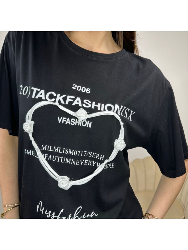 T-SHIRT TACKFASHION NERA T-SHIRT TACKFASHION NERA