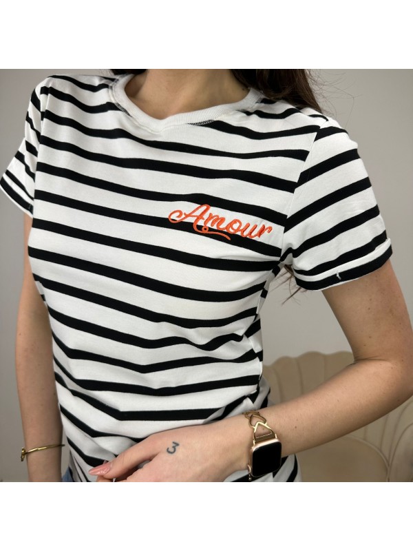 T-SHIRT  RIGHE AMOUR T-SHIRT  RIGHE AMOUR