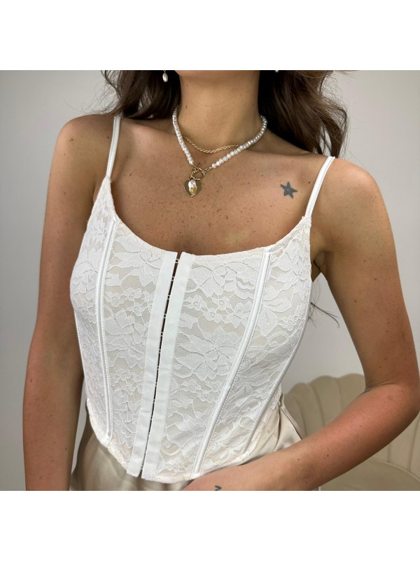BUSTIER IN PIZZO BUSTIER IN PIZZO