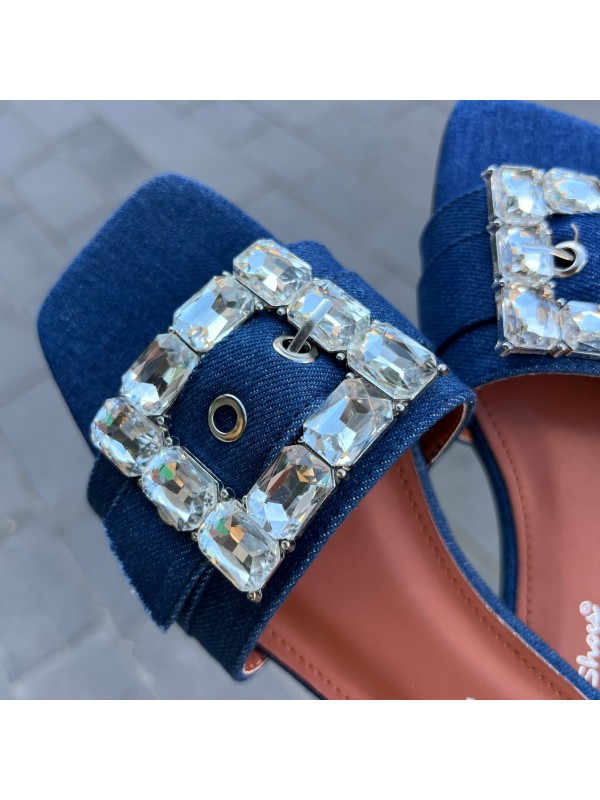 CIABATTA DENIM JEWEL CIABATTA DENIM JEWEL