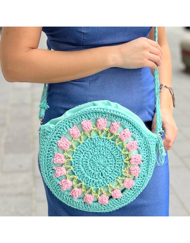 Borsa uncinetto rotonda hotsell