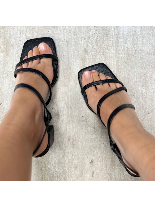 SANDALO GINEVRA NERO SANDALO GINEVRA NERO