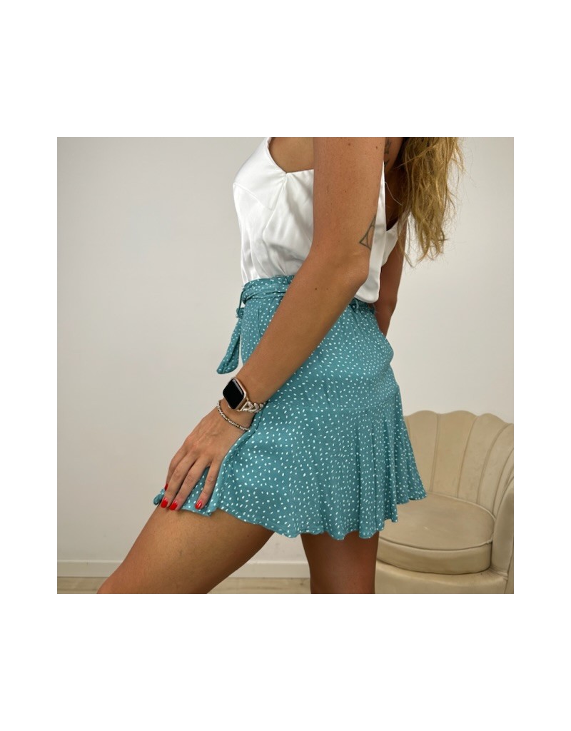 GONNA A PANTALONCINO VERDE