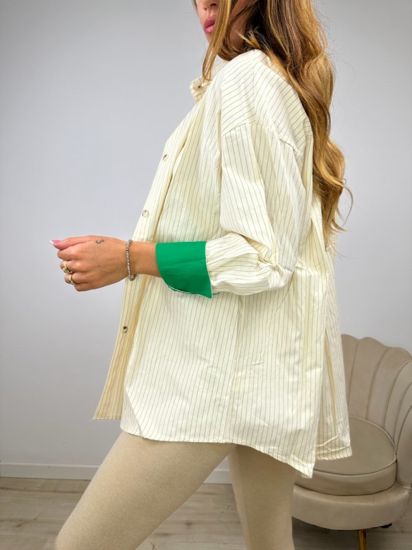 CAMICIA MAROL CON VERDE