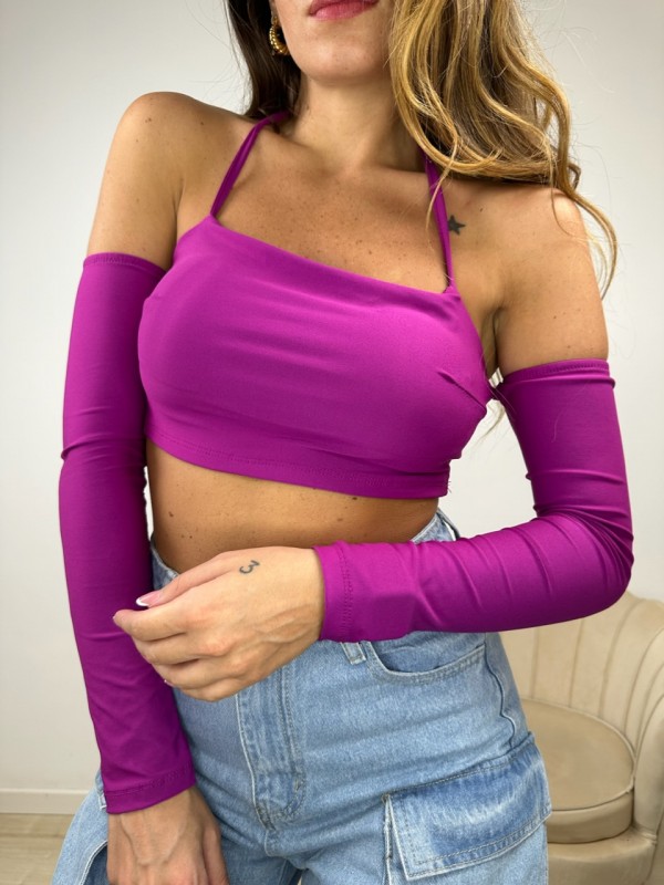 FASCIA CROP TOKYO MAGENTA FASCIA CROP TOKYO MAGENTA