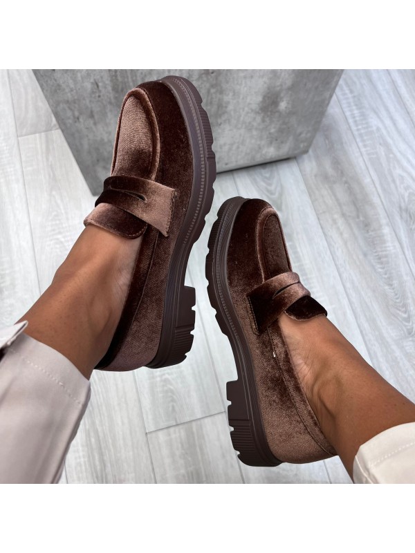 MOCASSINO VELOUR MARRONE MOCASSINO VELOUR MARRONE