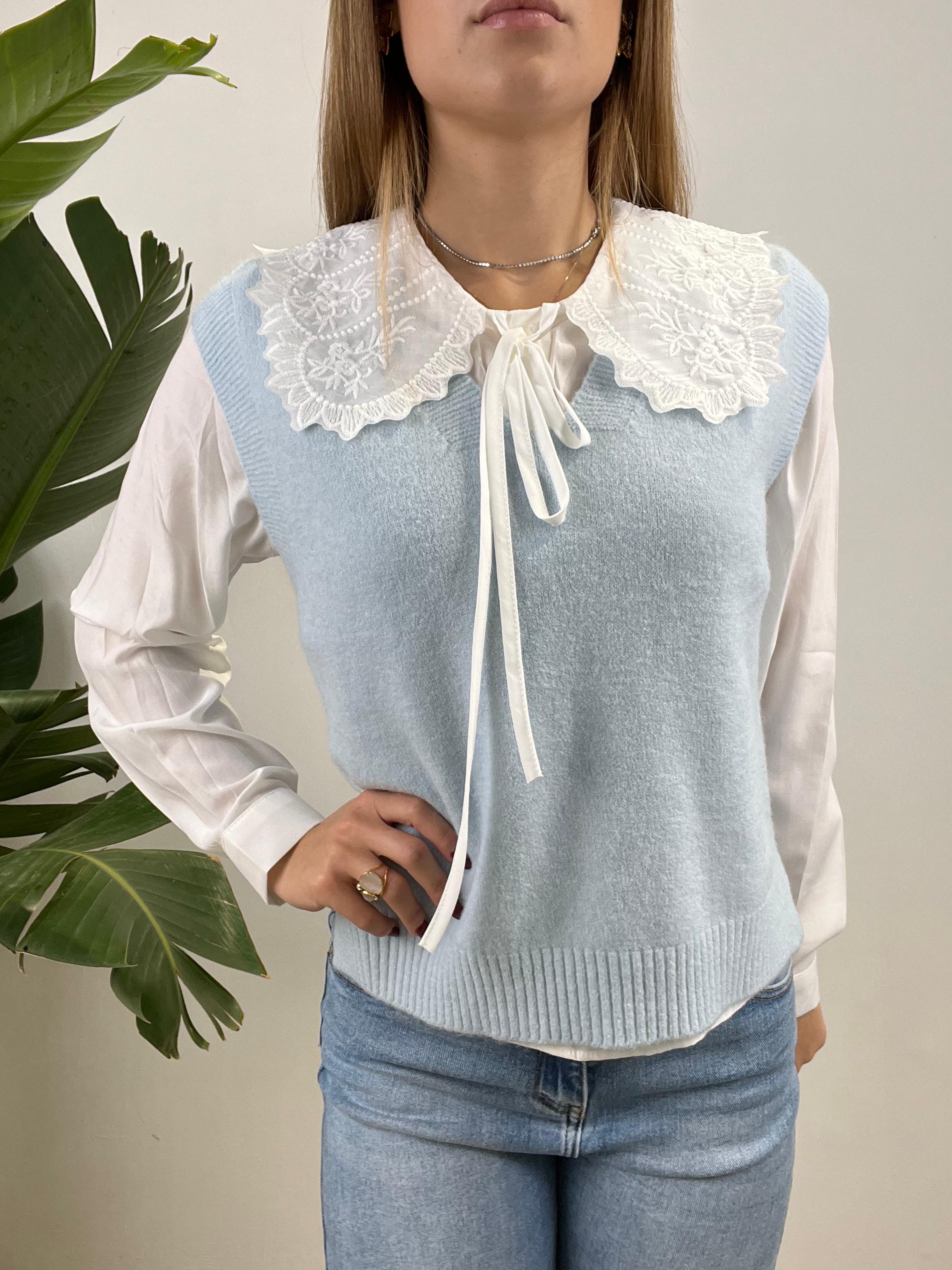 GILET + CAMICIA AZZURRO