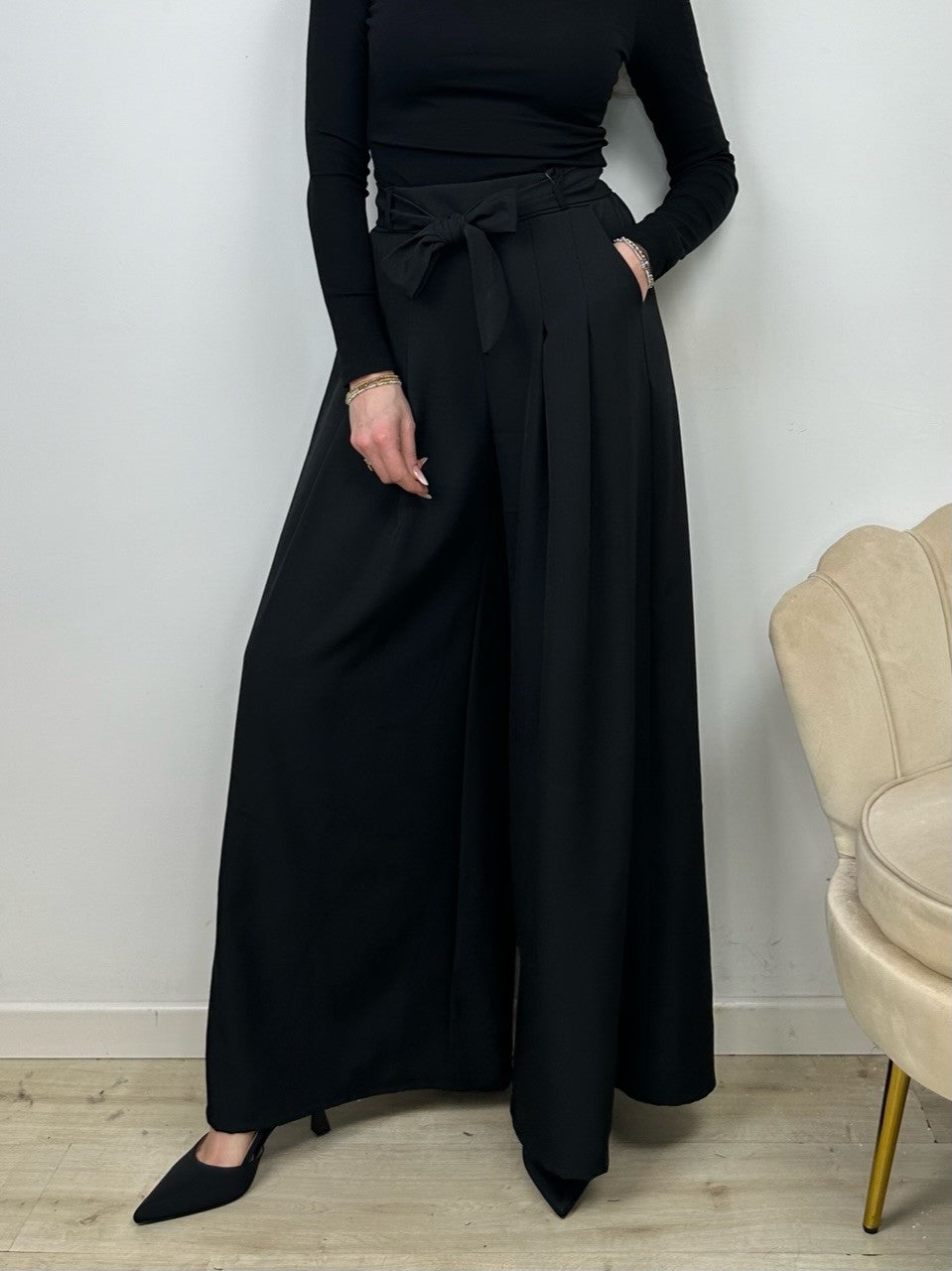 PANTALONI FLEMY NERO