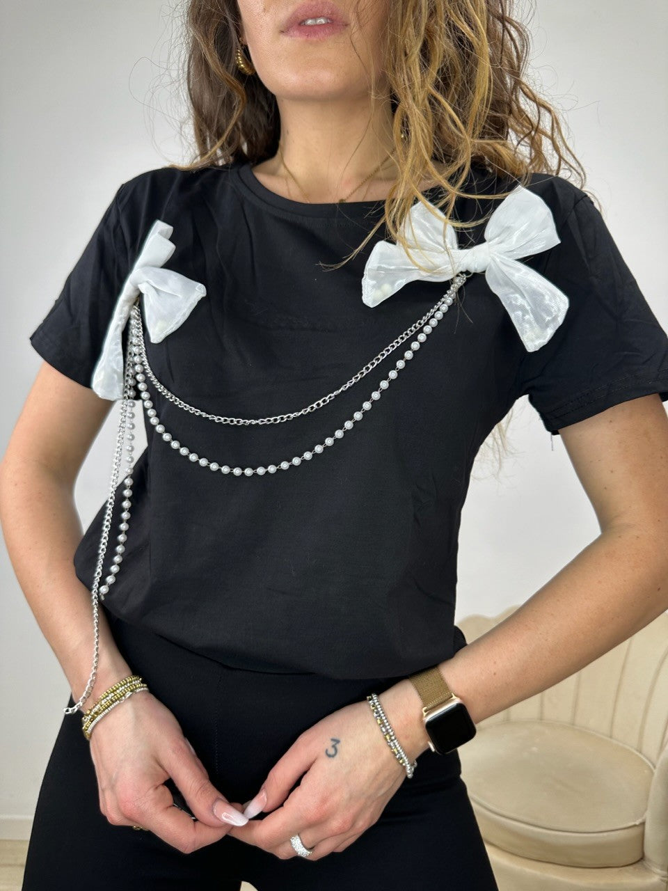 T-SHIRT FIOCCHI NERA