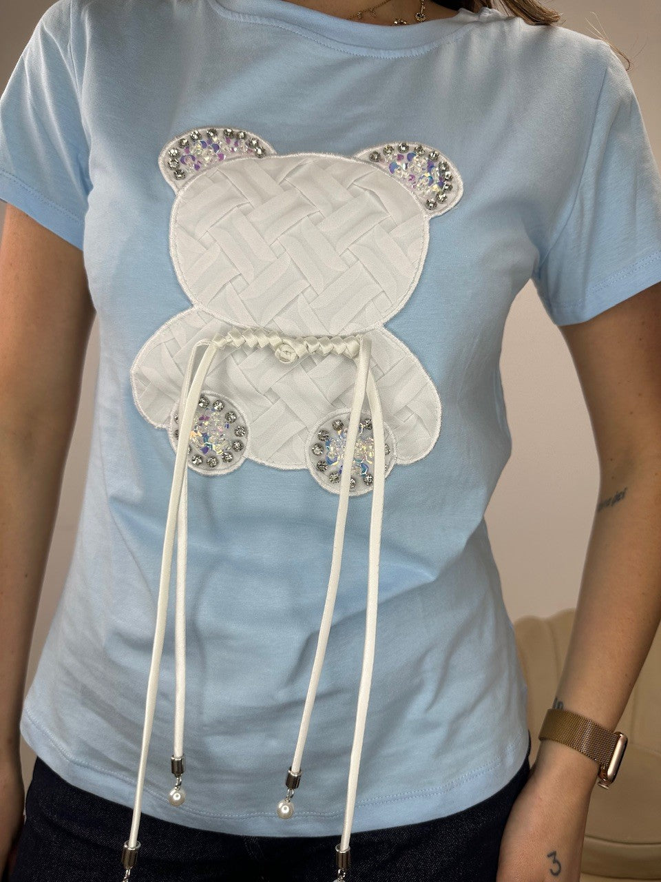 T-SHIRT KOMY AZZURRO