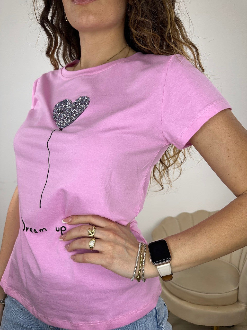 T-SHIRT DREAM UP ROSA