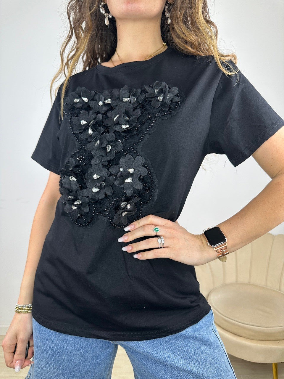 T-SHIRT GRAZY NERA