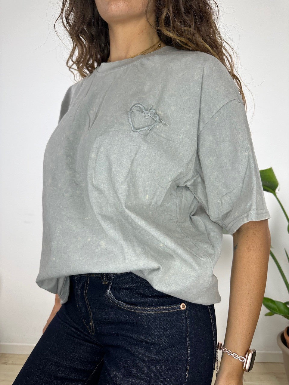T-SHIRT KLAU GRIGIA